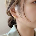 Diamantøredobber i 14kt gull med diamanter 0,16 ct W-Si - coc3700026