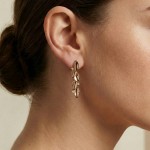 Diamantøredobber i gull med 0,06 ct W-Si - 30710112