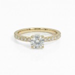 Forlovelsesring i gult gull med Lab Grown diamant 0,69ct TW-VS - Bur5Z00060