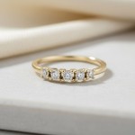 Forlovelsesring i gult gull med Lab Grown diamanter 0,32ct TW-VS - Bur5Z0033