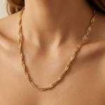 Gullkjede Staver i 18kt gull 45cm - 01-82-149-45