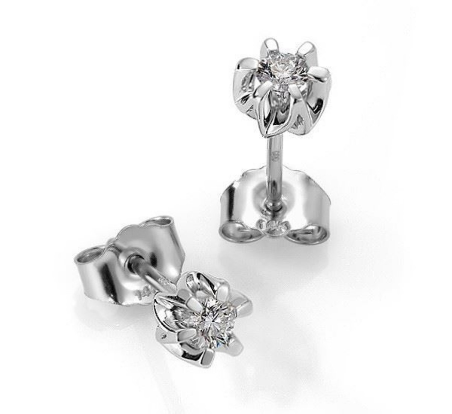 Diamantøredobber Sitara med  2/0,15 ct W-Si-422115