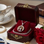 Smykke Livets tre i forgylt sølv - 3009042