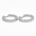 Diamantøredobber i hvitt gull 14 karat med 0,50 ct W-Si - BUR745252