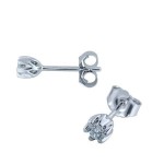 Diamantøredobber Sitara med  2/0,10 ct W-Si-422110