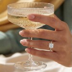 Forlovelsesring med Pricess cut  lab Grown diamant 2,00 ct. R-VS i 18kt gull - 1601-ru-prin-200-lab