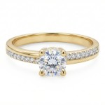 Gullring  med zirkonia - 50368-62