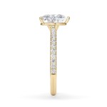 Forlovelsesring med Hjerte lab Grown diamant 2,00 ct. R-VS i 18kt gull - 1602-ru-hjerte-200-lab