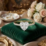 Forlovelsesring med Hjerte lab Grown diamant 2,00 ct. R-VS i 18kt gull - 1602-ru-hjerte-200-lab