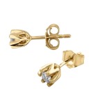 Diamantøredobber Sitara med 2/0,10 ct W-Si-422110