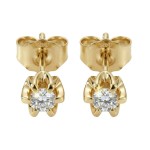 Diamantøredobber Sitara med 2/0,15 ct W-Si-422115