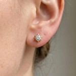 Diamantøredobber Sofia med 2/0,21 ct W-Si - 2120720g