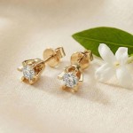 Diamantøredobber Sofia med 2/0,21 ct W-Si - 2120720g