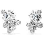 Swarovski øredobber Constella stud earrings Round cut, White, Rhodium plated - 5732253