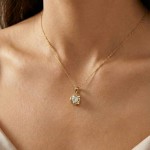 Diamantsmykke Evita i gull med 0,05 ct W-Si-503050