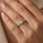 Diamantring forlovelsesring Evita 0,16 ct W-Si-50116