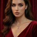 Gullsmykke med perler 10-10,5mm og diamanter 0,10ct W-Si - Coc4000142