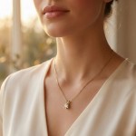 Diamantsmykke Sofia i gull med 0,10 ct W-Si-1120710g