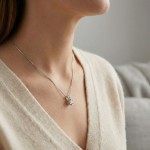 Diamantsmykke Sofia i gull med 0,15 ct W-Si-1120715