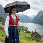 Bunadsparaply sort, Graffer - 07010005320