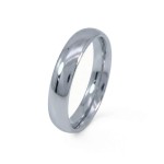 Giftering i hvitt gull 14kt, 4mm. RUBIN modell 803 - 1540