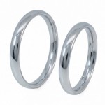 Giftering i hvitt gull 14kt, 3 mm. RUBIN modell 803 -1530