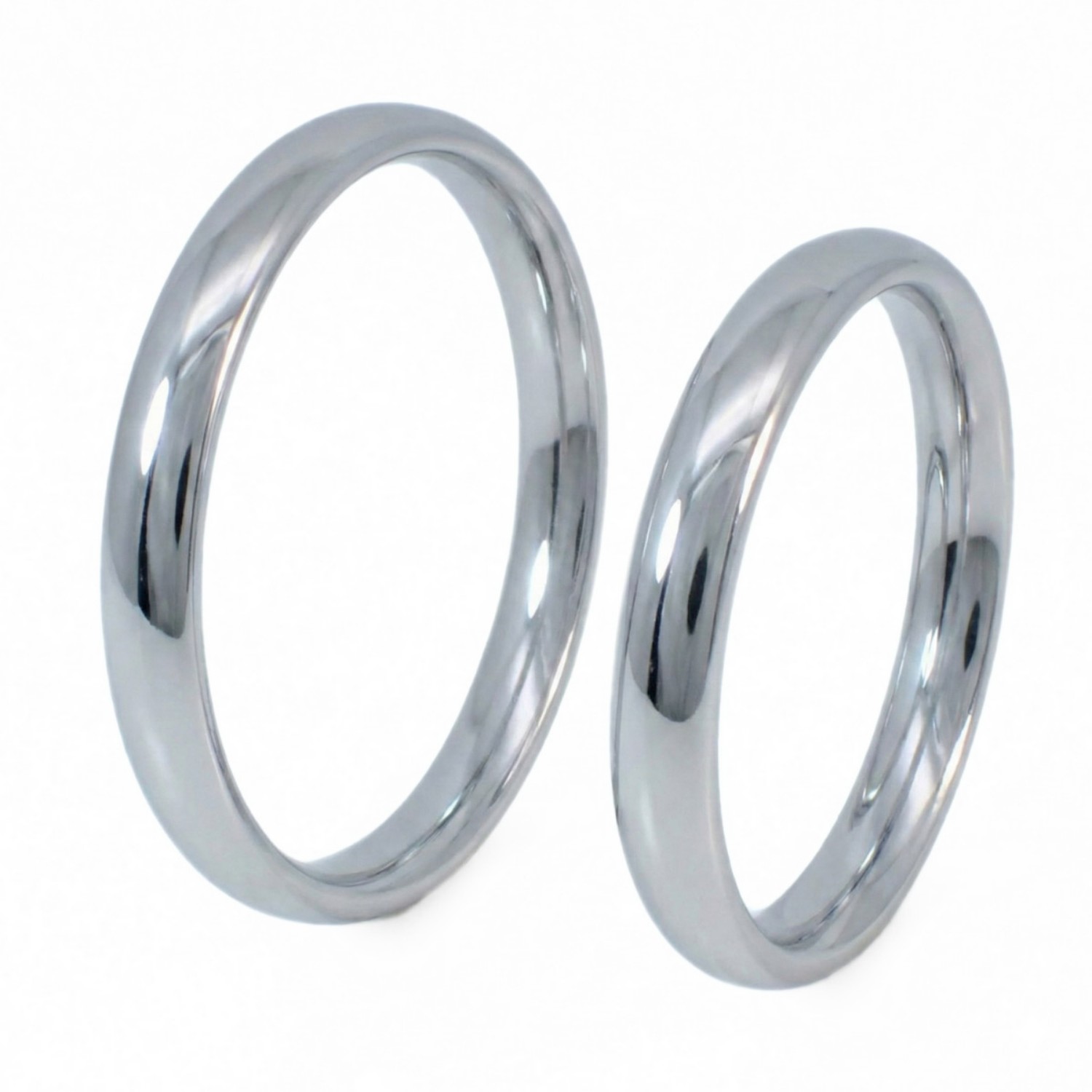 Giftering i hvitt gull 14kt, 3 mm. RUBIN modell 803 -1530