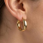 Øredobber i gult gull 14 kt - 47562