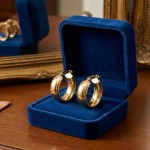 Øredobber i gult gull 14 kt - 47562