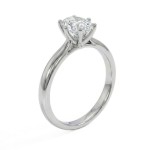 Diamantring forlovelsesring med oval diam. 0,50 ct i 14kt gull. Leticia - 1800705000