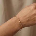 Gult gull armbånd I 18kt gull, 19cm - 01-82-149-19