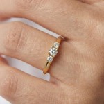 Diamantring - forlovelsesring i gult gull med 0,22 ct W-Si - Bur538279