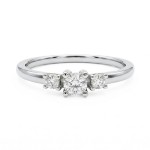 Diamantring - forlovelsesring i hvitt gull med 0,22 ct W-Si - Bur538279hv