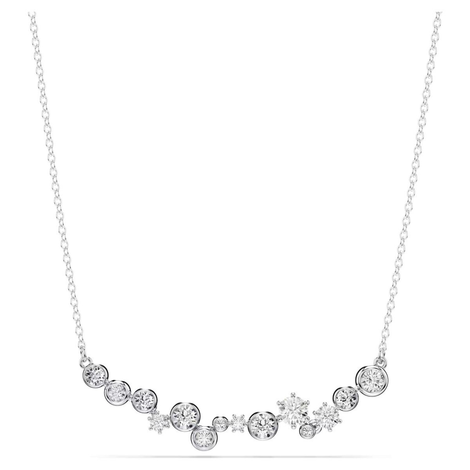 Swarovski collier Constella necklace Mixed cuts, White, Rhodium plated - 5722473