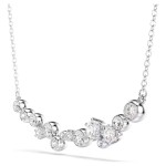 Swarovski collier Constella necklace Mixed cuts, White, Rhodium plated - 5722473