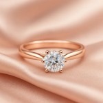 Enstens diamantring Leticia med 0,70 ct i 14kt gull. TW-Si. -18007070