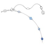 Swarovski collier Constella necklace Mixed cuts, Blue, Rhodium plated - 5732255
