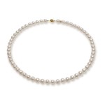 Perlekjede med Akoya perler 7,5-8 mm, lås i 18 kt gull - 22451-04