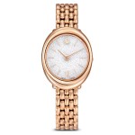 Swarovski klokke Imber oval watch Swiss Made, Metal bracelet, Gold tone, Rose gold-tone finish - 5717532