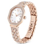 Swarovski klokke Dextera octagon watch Swiss Made, Metal bracelet, Gold tone, Rose gold-tone finish - 5715517