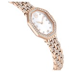 Swarovski klokke Dextera octagon watch Swiss Made, Metal bracelet, Gold tone, Rose gold-tone finish - 5715517