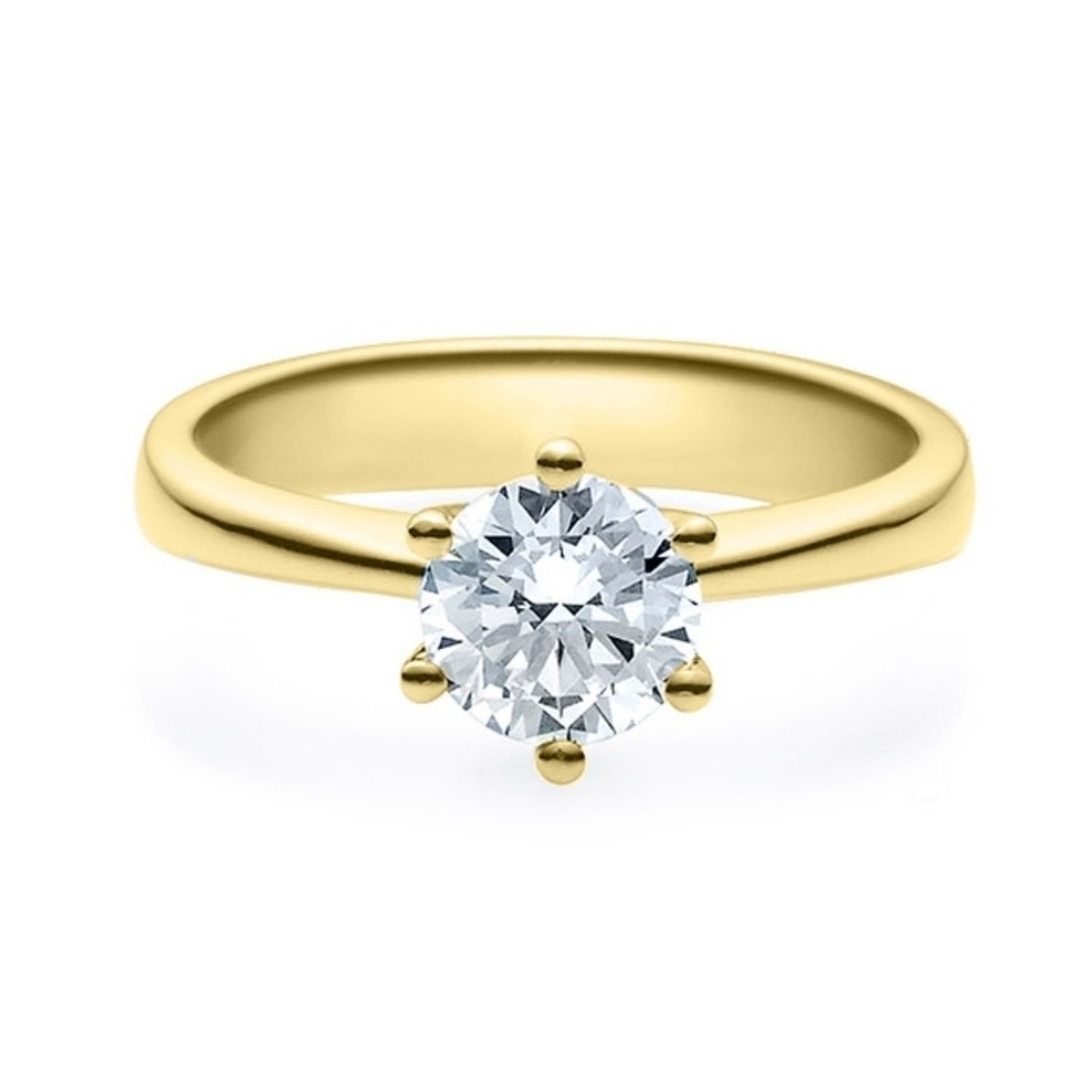 Diamantring forlovelsesring i 14kt gult gull med Lab Grown diamant 1,50ct TW-VS. Diona - 18001150ggLG