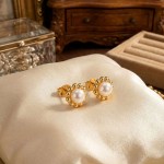 Gulløredobber. Gult gull 14 kt, kulen er 6.85 mm - 47598