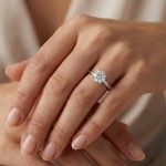 Forlovelsesring med Lab Grown diamant 1,00ct TW-VS - Bur520003