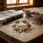 Sølje kvit forgylt - 435500