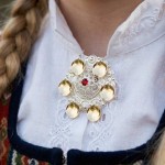 Sølje kvit forgylt- 106507