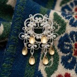 Sølje kvit forgylt - 434500