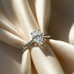 Forlovelsesring i gult gull med oval Lab Grown diamant 0,73 ct River (D) - VS2. Leticia - 18007073LG