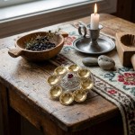 Barnesølje i hvit  og forgylt sølv