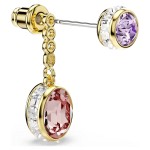 Swarovski øredobber Chroma drop earrings Mixed cuts, Multicolored, Gold-tone plated - 5738478